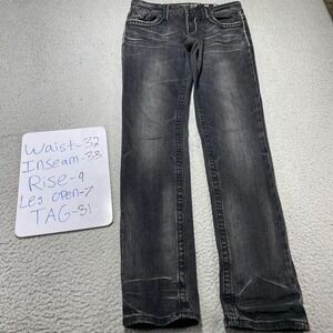 Miss Me Jeans Women's Sunny Skinny Black Jeans 31 Denim Y2K Stylish